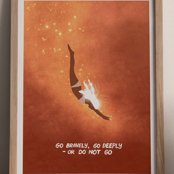 Cosmic Diver Art Print - Picture 2 of 3